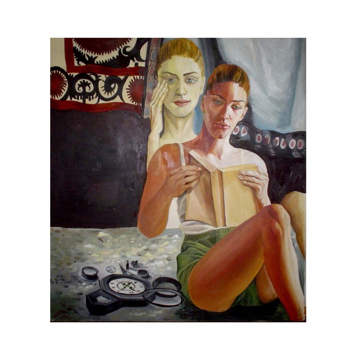 Tablou, pictura in ulei, FALIE MARIA, Imaginar, 90 x 100 cm