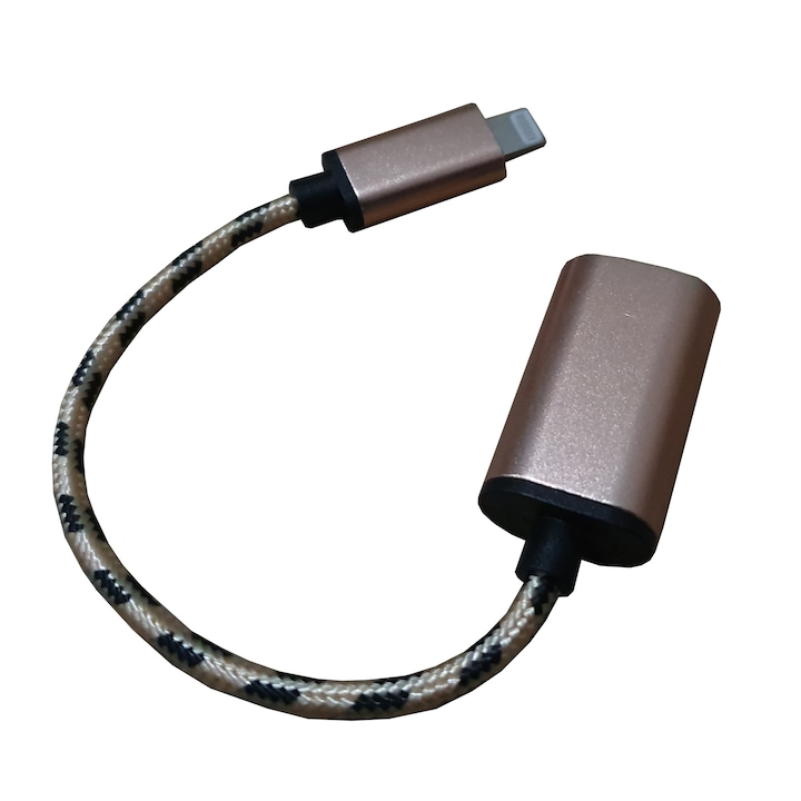 Lightning-USB OTG adapter kábel, szövet anyag, Ultra minőség