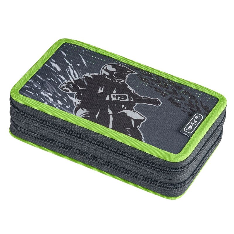 Penar echipat 2 compartimente 23 piese motiv motor cross Herlitz