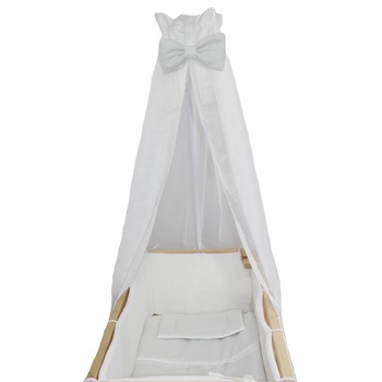 Lenjerie 6 piese, piccolo, alba, 95x45cm Lenjerie 6 piese, piccolo, alba, 95x45cm