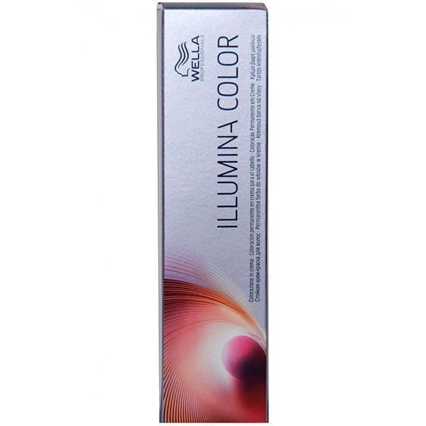 Vopsea de par profesionala permanenta Wella Illumina Color 9/43 blond luminos aramiu auriu