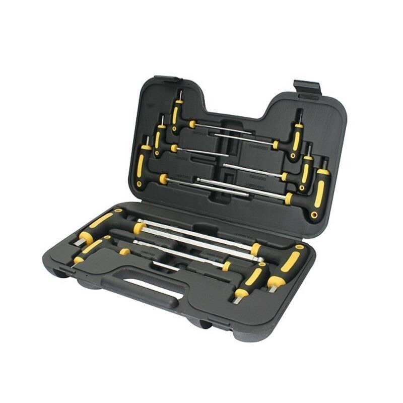 Trusa imbus hexagonal cu maner, 10 buc. Strend Pro YF70019, in cutie PVC