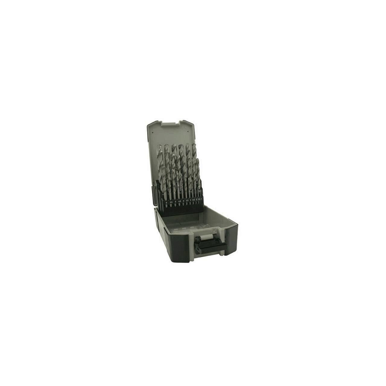 Set 19 burghie pentru metal, Strend Pro Premium 4241, cromate, 1-10 mm
