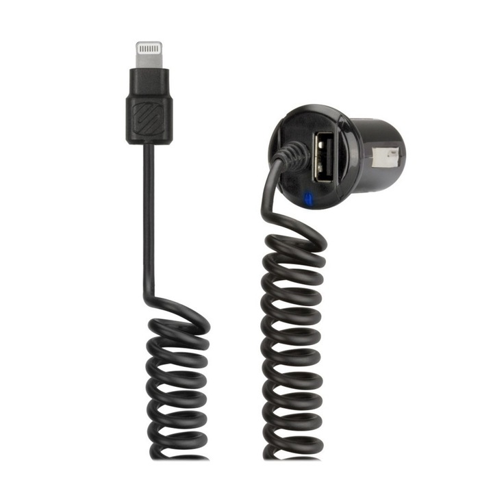 Scosche StrikeDRIVE Lightning MFi autós töltő, 12W + 12W