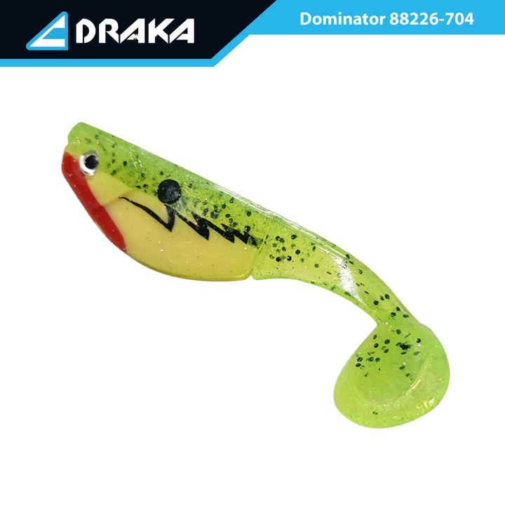 Szilikon csali Draka "Dominator"-704, 9 cm. 9 gr