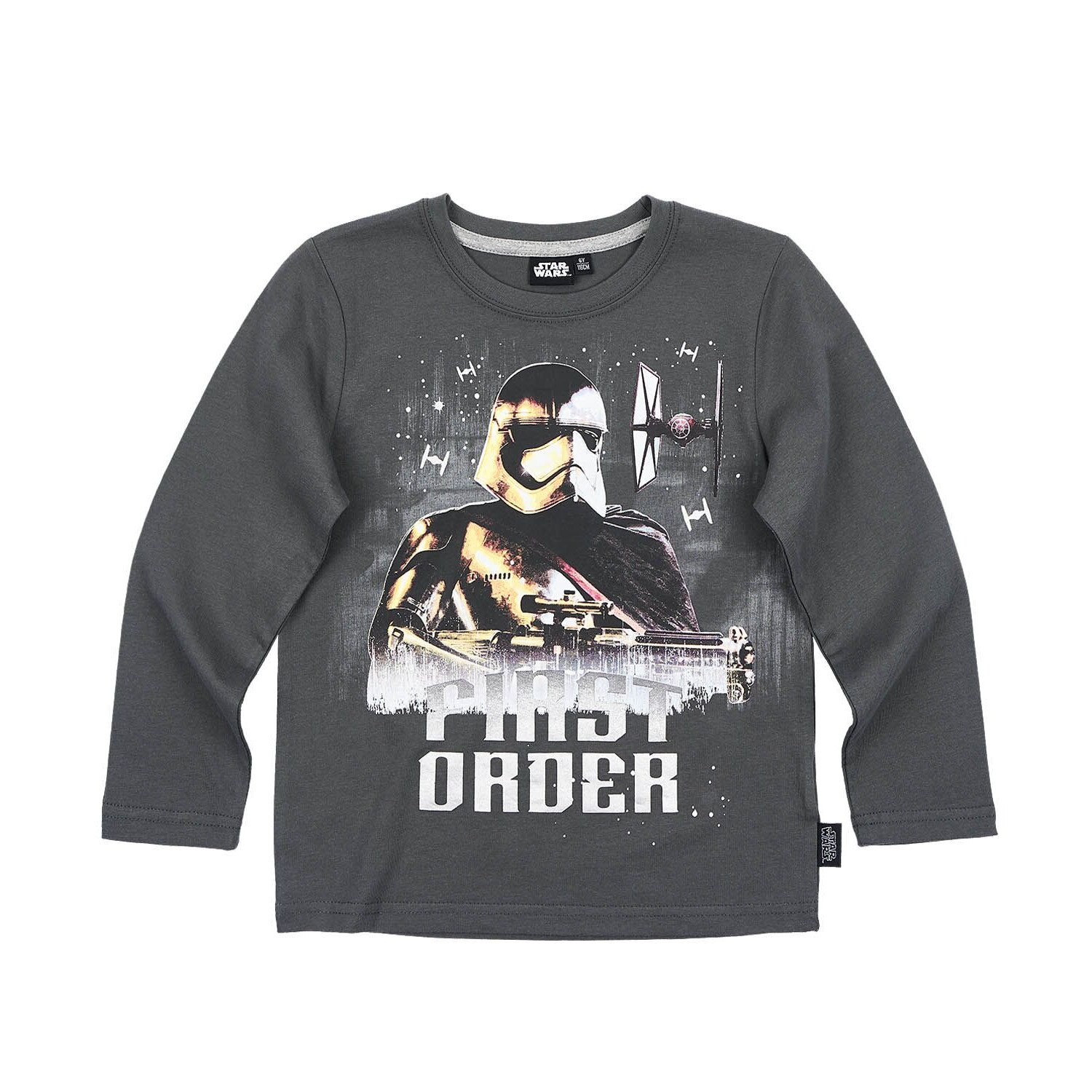 Bluza cu maneca lunga Star Wars gri inchis
