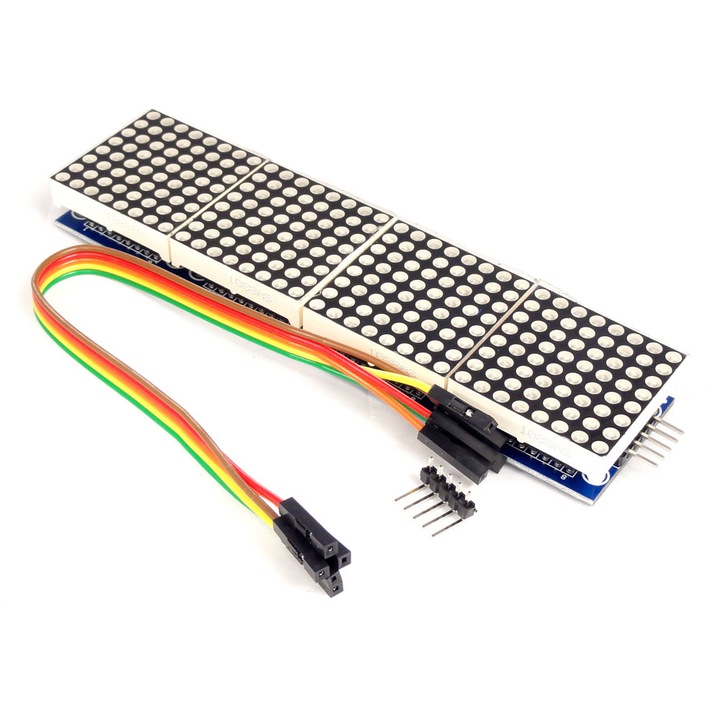 Beardboard LED с драйвер MAX7219 и кабели, 8x32, 256 точки, 5V