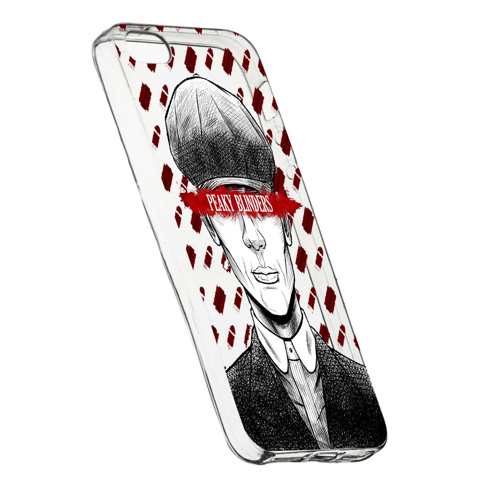 Husa de protectie Peaky Blinders, Movie pentru Apple iPhone 5 / 5S / SE, rezistenta la uzura, anti-alunecare, din silicon Premium, 380