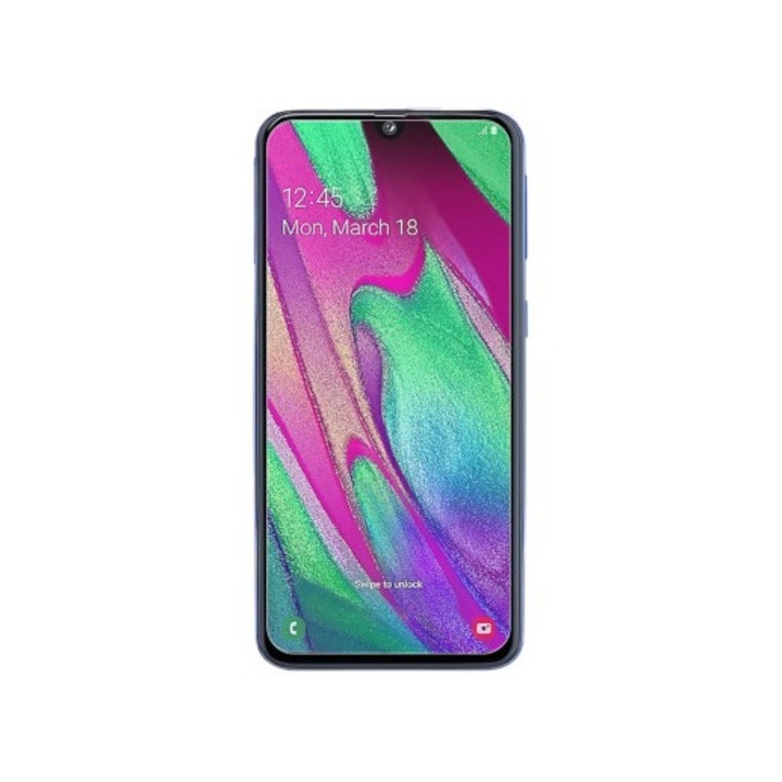 Folie de sticla securizata, compatibila Samsung A40, transparenta, rezistenta 9H, antishock, antiamprenta