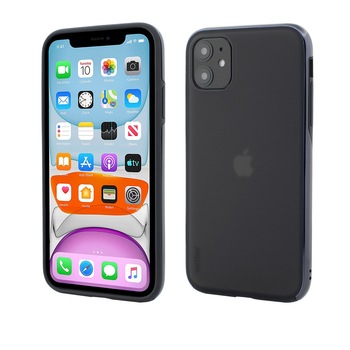Husa de protectie Vetter pentru iPhone 11, Clip-On Hybrid, Dual Edge and Matte Back Cover, Black Husa de protectie Vetter pentru iPhone 11, Clip-On Hybrid, Dual Edge and Matte Back Cover, Black