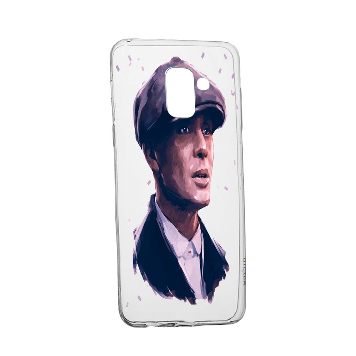 Husa de protectie Peaky Blinders, Movie pentru Samsung Galaxy J6 2018, rezistenta la uzura, anti-alunecare, din silicon Premium, 387