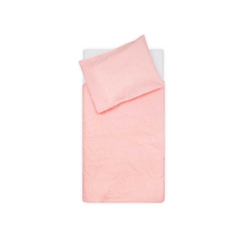 Lenjerie patut, Jollein Mini dots, 100x140 cm, bumbac, roz Lenjerie patut, Jollein Mini dots, 100x140 cm, bumbac, roz