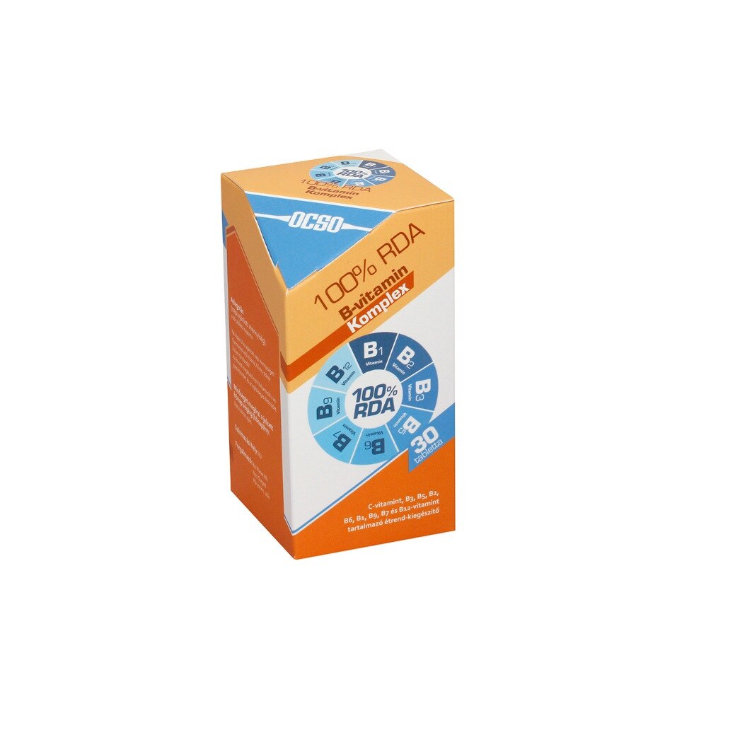 Complex Vitamine B 100% RDA, OCSO, 30 capsule