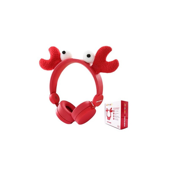 Casti audio pentru copii model crab