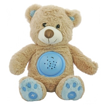 Lampa de veghe muzicala cu proiector Ursulet BabyMix STK-18956AL, Albastru Lampa de veghe muzicala cu proiector Ursulet BabyMix STK-18956AL, Albastru