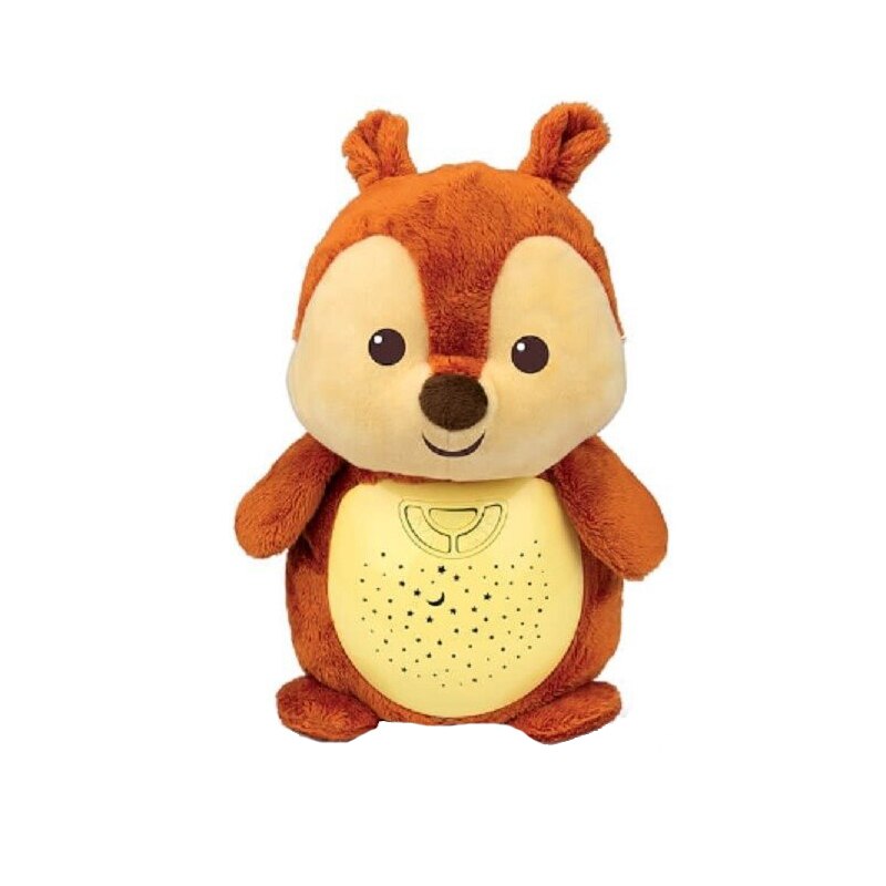 Lampa de veghe muzicala cu proiector Veverita NN 000824, Maro