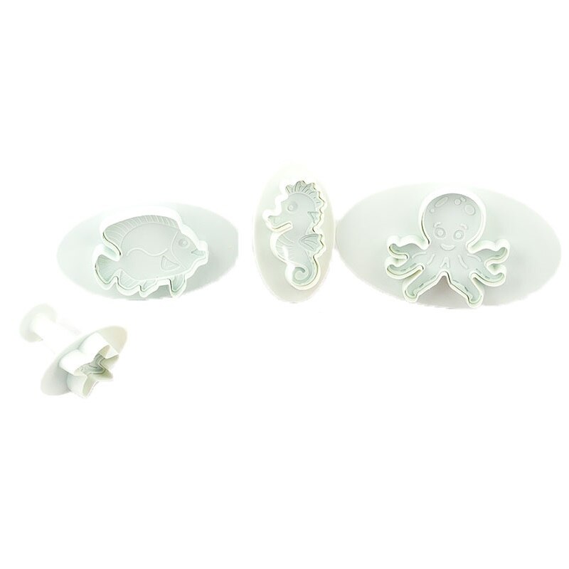 Set decupatoare viata sub mare 4 bucati