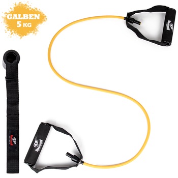 Coarda Elastica Pentru Antrenament Ancora pentru usa - 5kg, Galben - Ideal pentru Fitness, Yoga, Performanta, Recuperare, Exercitii fizice, Antrenament acasa Armageddon Sports Coarda Elastica Pentru Antrenament Ancora pentru usa - 5kg, Galben - Ideal pentru Fitness, Yoga, Performanta, Recuperare, Exercitii fizice, Antrenament acasa Armageddon Sports