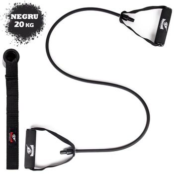 Coarda Elastica Pentru Antrenament Ancora pentru usa - 20kg, Negru - Ideal pentru Fitness, Yoga, Performanta, Recuperare, Exercitii fizice, Antrenament acasa Armageddon Sports Coarda Elastica Pentru Antrenament Ancora pentru usa - 20kg, Negru - Ideal pentru Fitness, Yoga, Performanta, Recuperare, Exercitii fizice, Antrenament acasa Armageddon Sports