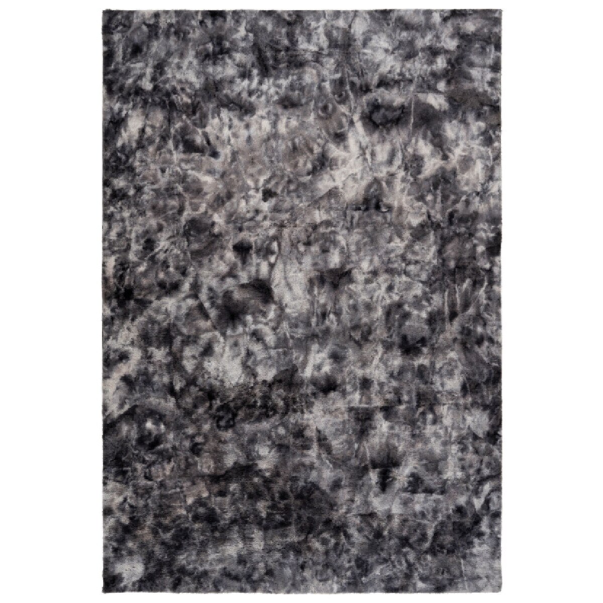 Covor Decorino C02-018402 Fir lung, Negru, 160x230 cm