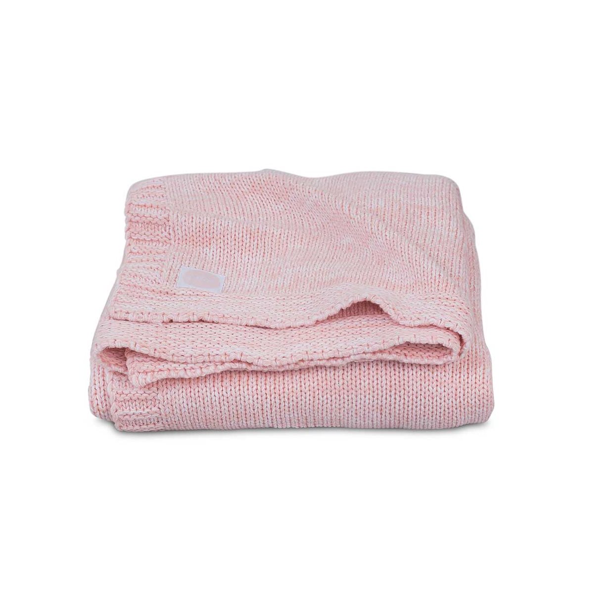 Paturica, Jollein Melange Knit, 100x150 cm, tricot, roz melanj