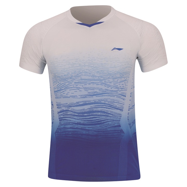 Tricou sport Li-Ning, Tricou badminton - China Open alb/albastru, Alb/Albastru
