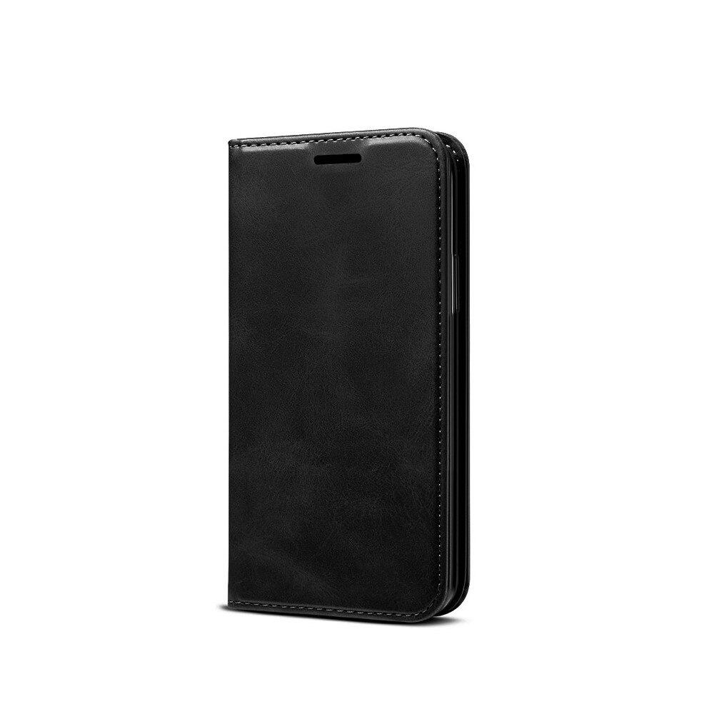 Husa de protectie pentru iPhone 11 Pro Max, Magnetic, Piele ecologica, Negru