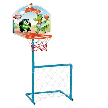 Set 2 in 1 poarta de fotbal si cos de baschet, Magic, Pilsan Set 2 in 1 poarta de fotbal si cos de baschet, Magic, Pilsan