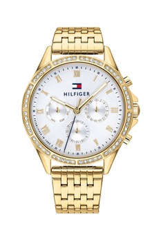 tommy hilfiger ceas cu functii multiple decorat cu cristale auriu deschis imagen 54_0_
0