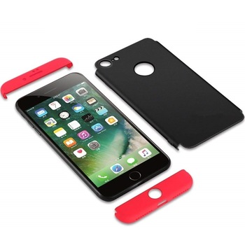 Carcasa Apple iPhone 7, MyStyle, 360° 3in1 Negru-Rosu Carcasa Apple iPhone 7, MyStyle, 360° 3in1 Negru-Rosu
