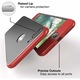 Кейс за Apple iPhone 8 Plus, GloMax 360 Черно-Червен