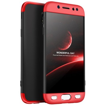Carcasa Samsung Galaxy J7 2017, MyStyle, 360° 3in1 Negru-Rosu Carcasa Samsung Galaxy J7 2017, MyStyle, 360° 3in1 Negru-Rosu