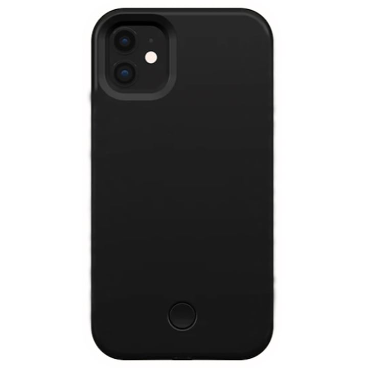 Selfie Case tok iPhone 11 Pro-hez, Beépített LED-ek, Fokozott védelem, Fekete
