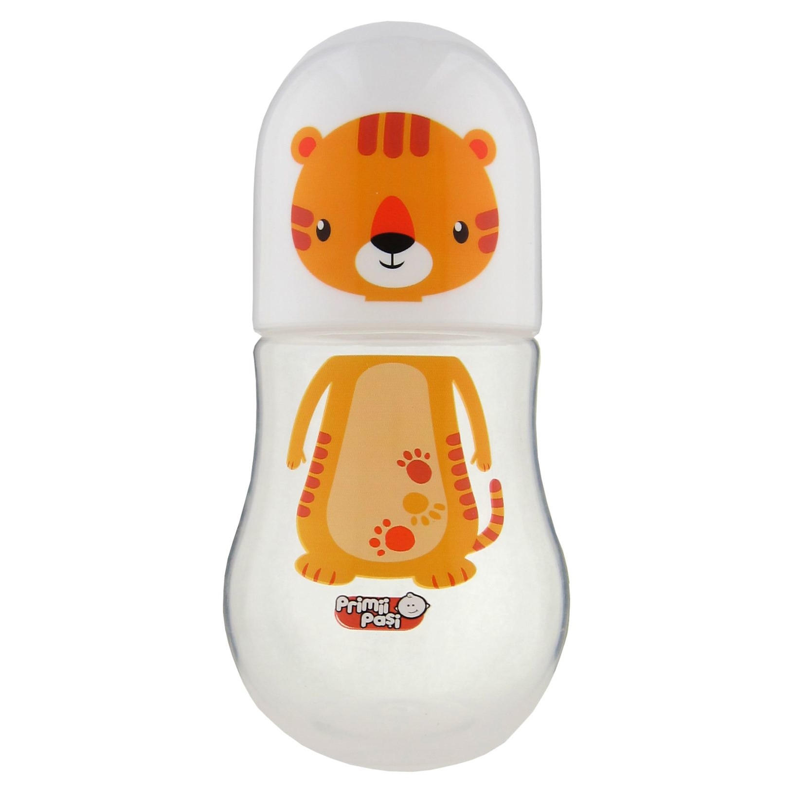 Biberon cu tetina silicon 275 ml, tigru, Primii Pasi