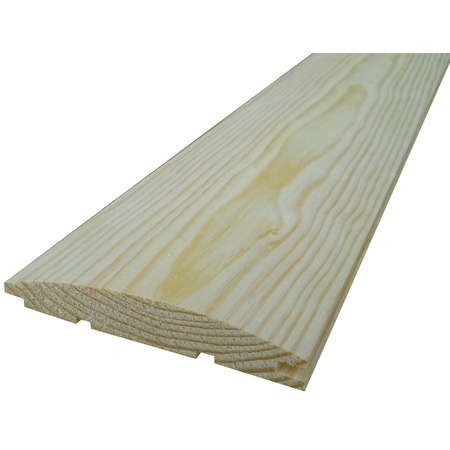 Lambriu semirotund lemn natur rasinoase (brad, molid, pin) 19x110x1000 mm