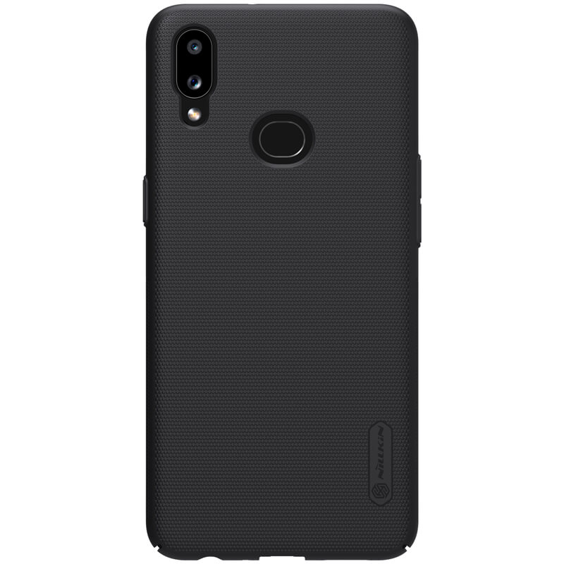 Husa protectie spate din plastic texturat negru, pentru Samsung Galaxy A10s- Nillkin Frosted Shield