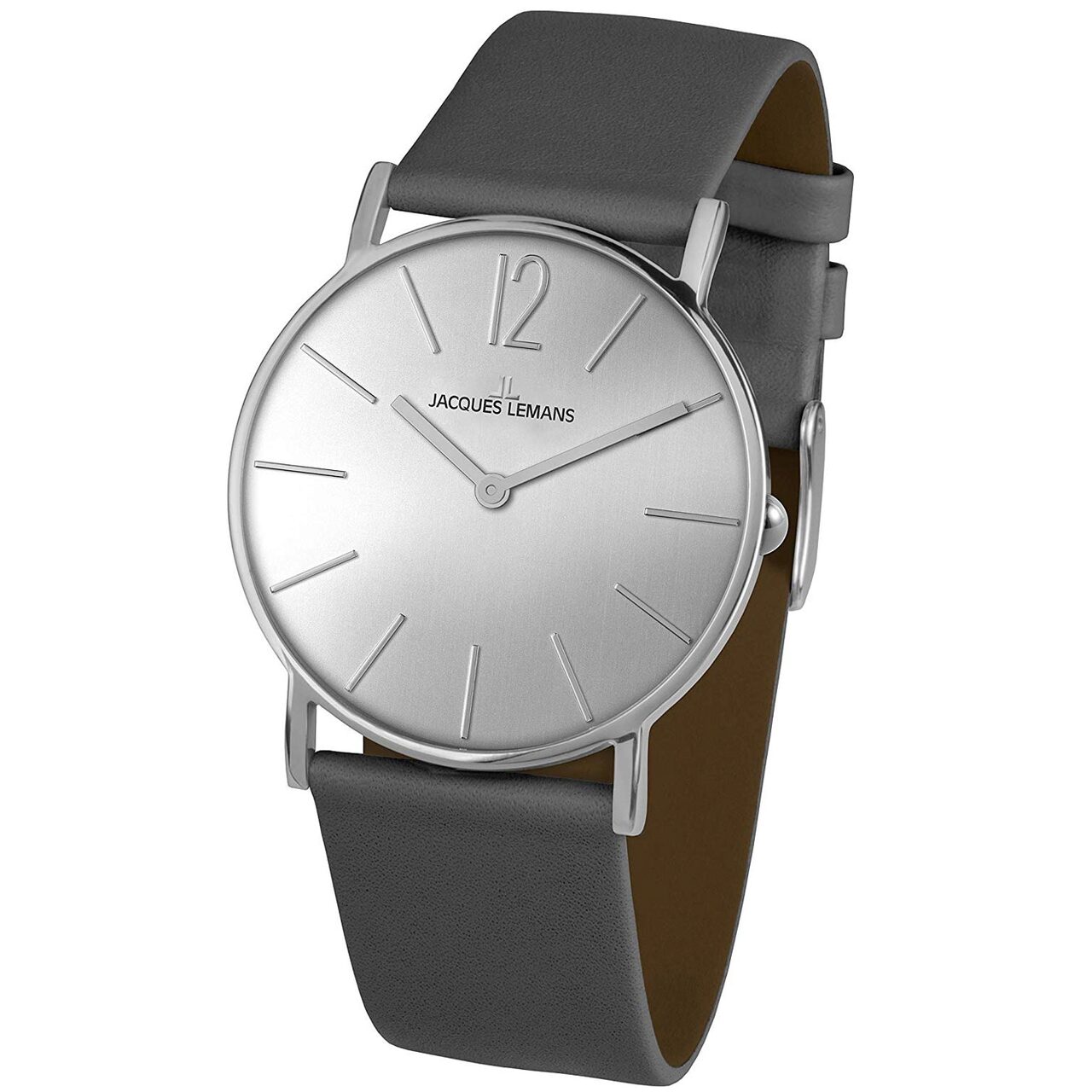 Ceas de dama Jacques Lemans 1-2030C York, 40mm, 5ATM, Argintiu