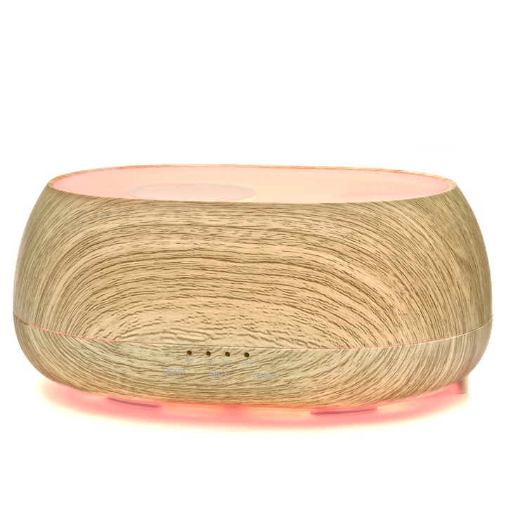 Difuzor de aroma, Mohana, LED, Oprire automata, Autonomie 9h, Maro