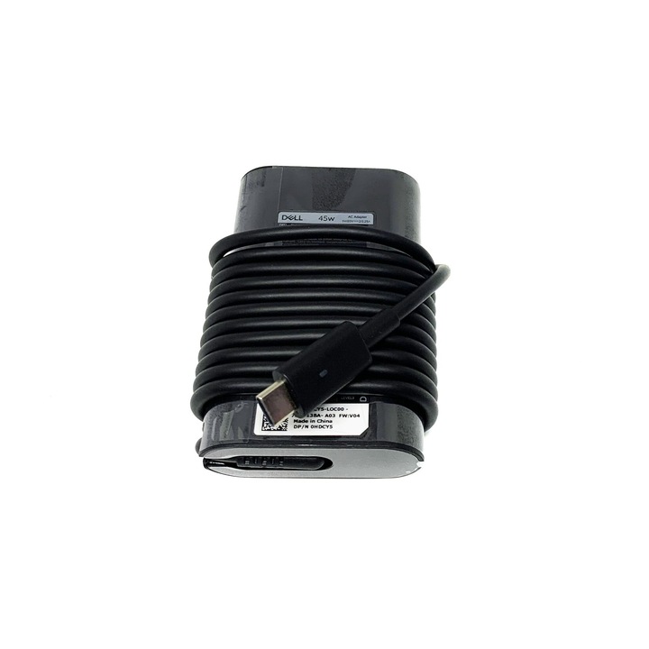 Зарядно за лаптоп Dell Chromebook 5190, Latitude 13 7370, 12 Rugged Extreme 7212, 5285 Tablet, 5289, 7285 Tablet, 7389, 7390, XPS 12 9250, 13 9300, 9310, 9380, 7390, 9370, 93 80, USB-C, 4 5W