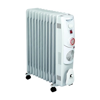 Calorifer electric cu ulei Finlux FR-2711FT, 2700W, 11 elementi, 3 trepte de putere, Turbo Ventilatie,Termostat Calorifer electric cu ulei Finlux FR-2711FT, 2700W, 11 elementi, 3 trepte de putere, Turbo Ventilatie,Termostat