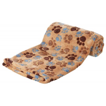Patura Trixie Laslo fleece pentru caini 100 × 70 cm bej 37202 Patura Trixie Laslo fleece pentru caini 100 × 70 cm bej 37202