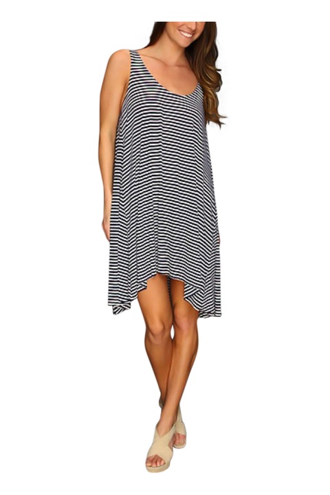 Туника памук, Eviza, черно и бяло, размер XL