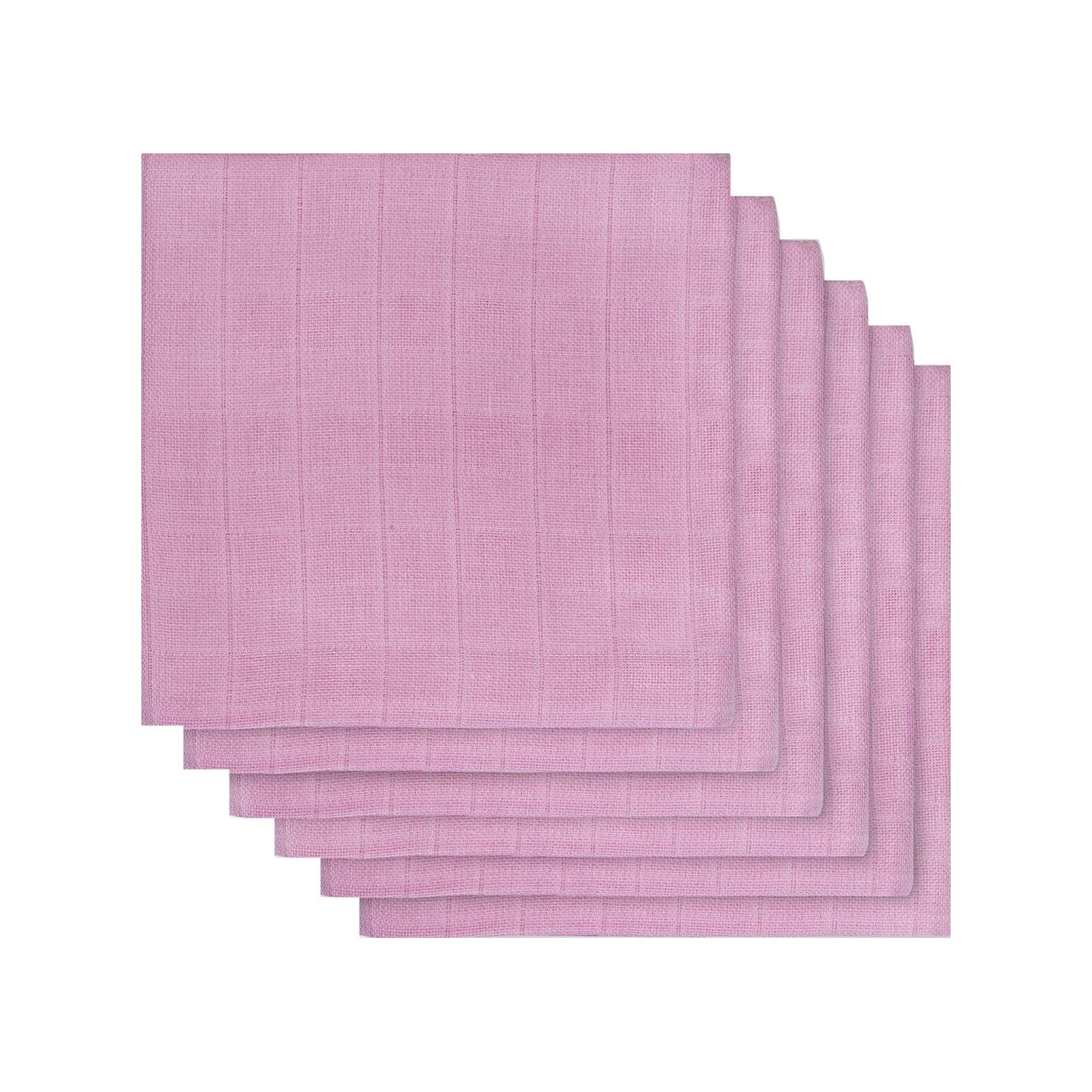 Set 6 scutece, Jollein, 70x70cm, roz