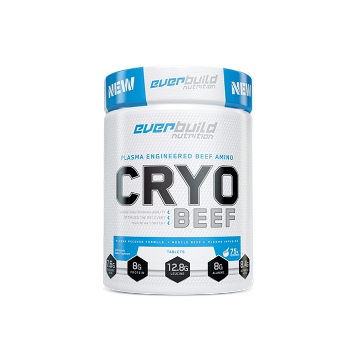 Aminoacizi, Everbuild Cryo Beef, continut ridicat de aminoacizi esentiali si ramificati, 300 tablete