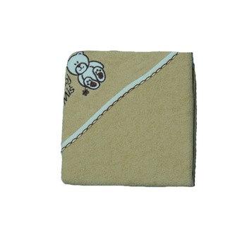 Prosop 80 x 80 cm cu gluga de baie Terjan 303-BE, Bej Prosop 80 x 80 cm cu gluga de baie Terjan 303-BE, Bej