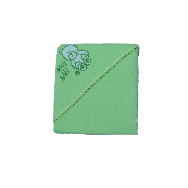 Prosop 80 x 80 cm cu gluga de baie Terjan 303-V, Verde