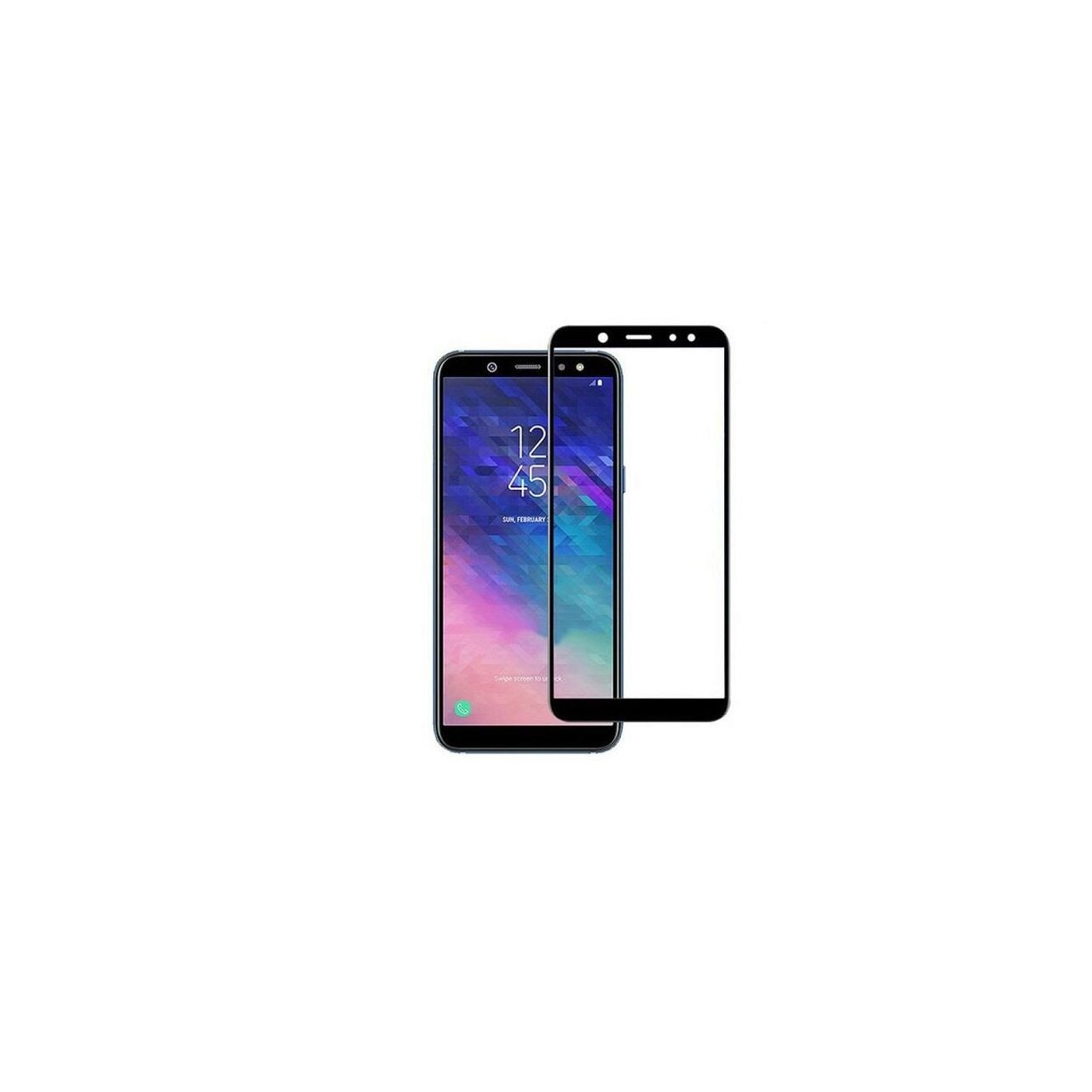 Folie Sticla Samsung Galaxy A6 Plus - iberry 5D Full Glue Negru