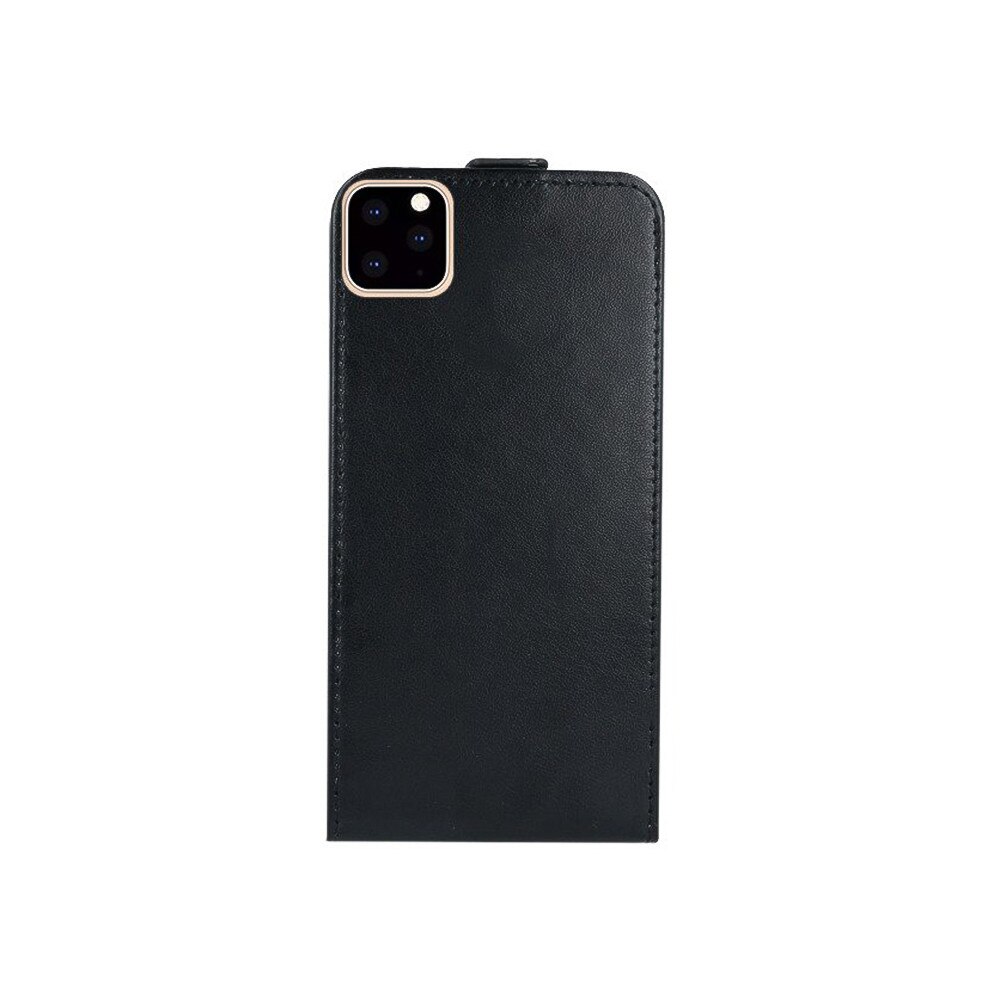 Husa de protectie pentru iPhone 11 Pro Max, Slim Flexy, Piele ecologica, Negru