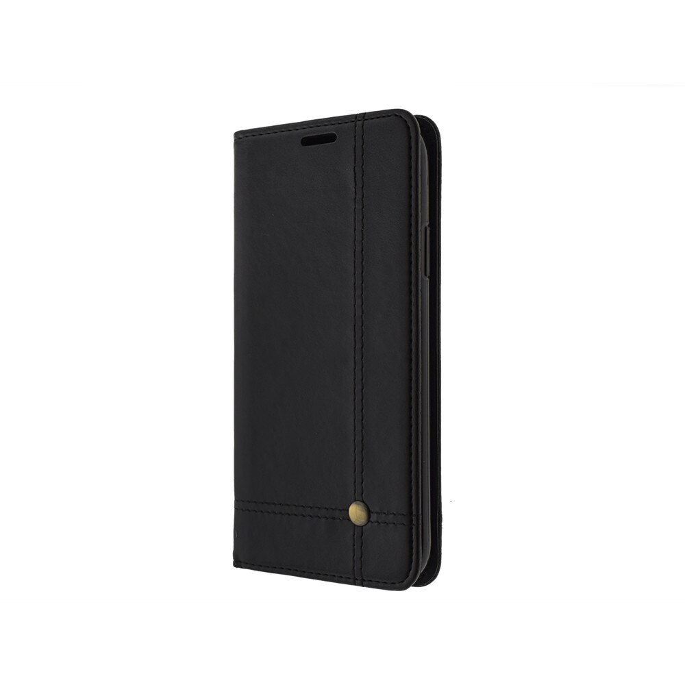 Husa de protectie pentru iPhone 11 Pro Max, Prestige, Piele ecologica, Negru
