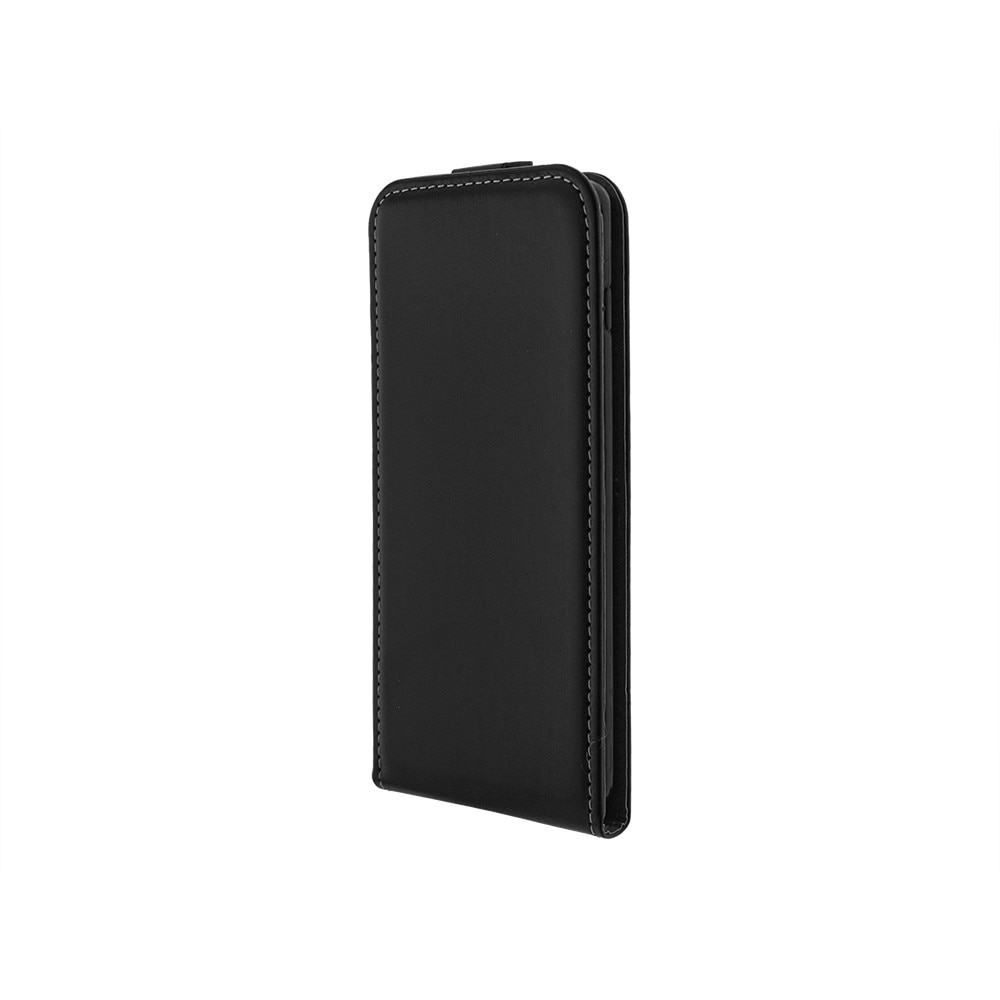 Husa pentru Samsung Galaxy S10 Plus (G975), Slim Flexy, Prindere magnetica, Piele ecologica, Negru